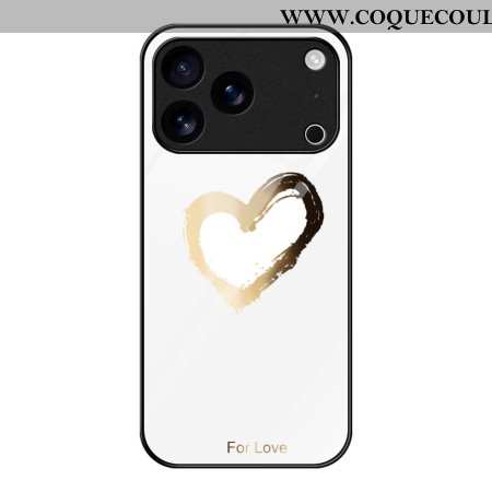 Coque iPhone 17 Pro Max Amour Blanc