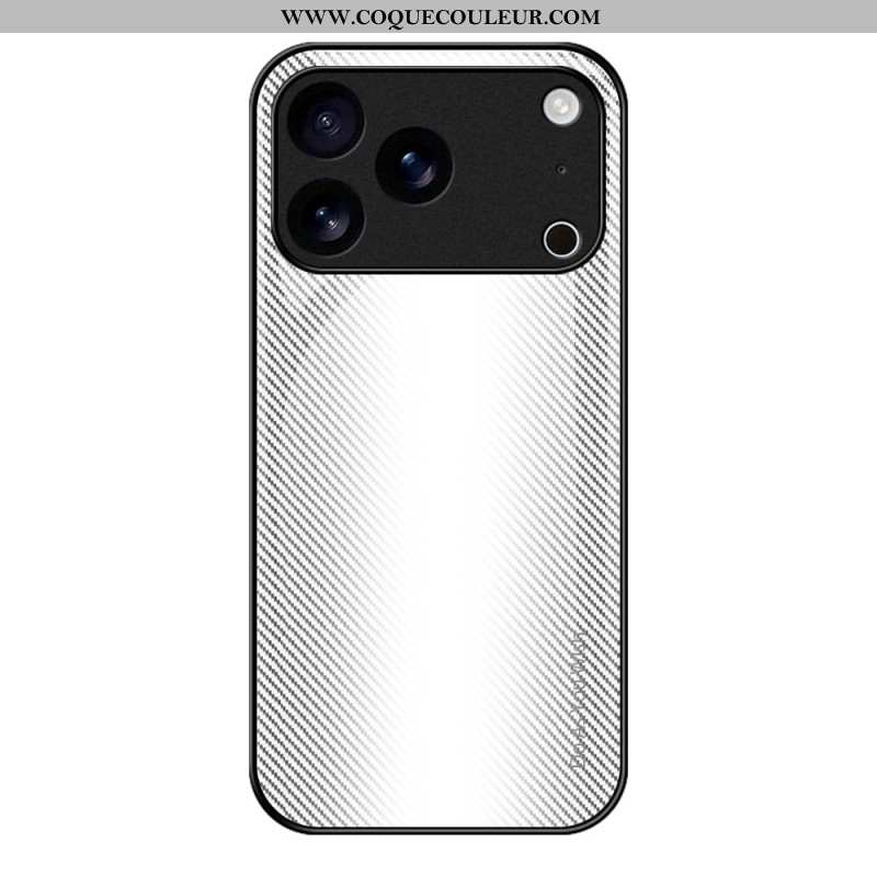 Coque iPhone 17 Pro Max Verre Trempé Fibre Carbone