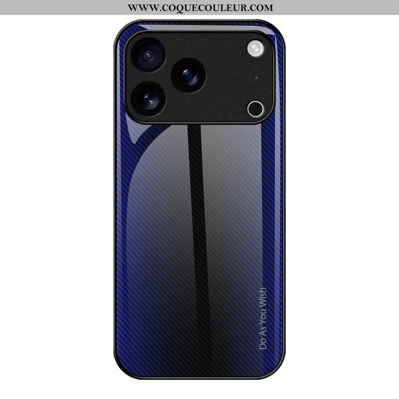 Coque iPhone 17 Pro Max Verre Trempé Fibre Carbone