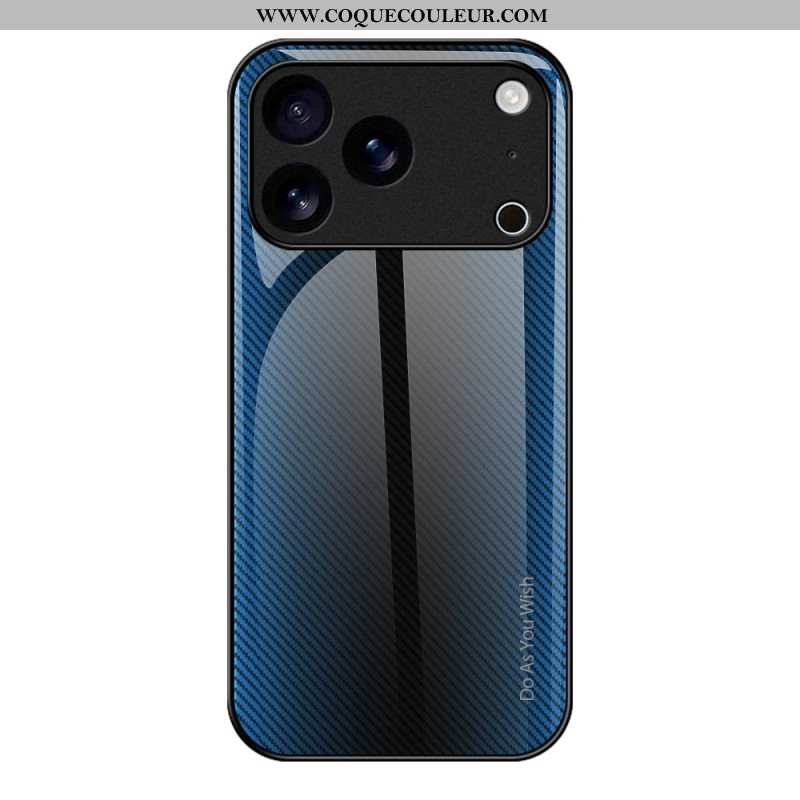 Coque iPhone 17 Pro Max Verre Trempé Fibre Carbone