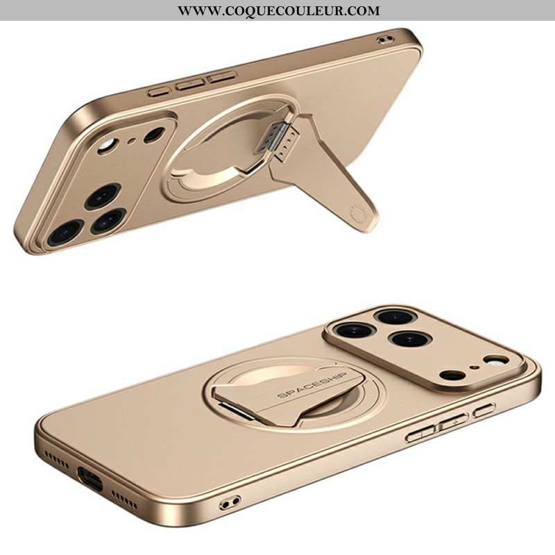 Coque iPhone 17 Pro Max MagSafe Effet Métal Support Intégré