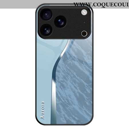 Coque iPhone 17 Pro Max Verre Trempé Design Bleu Clair