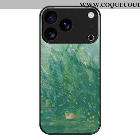 Coque iPhone 17 Pro Max Verre Trempé Peinture Chat