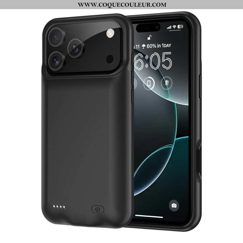 Coque Batterie 6000mAh pour iPhone 17 Pro Max Protection Renforcée