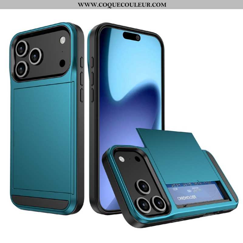 Coque iPhone 17 Pro Max Porte-Cartes Coulissant
