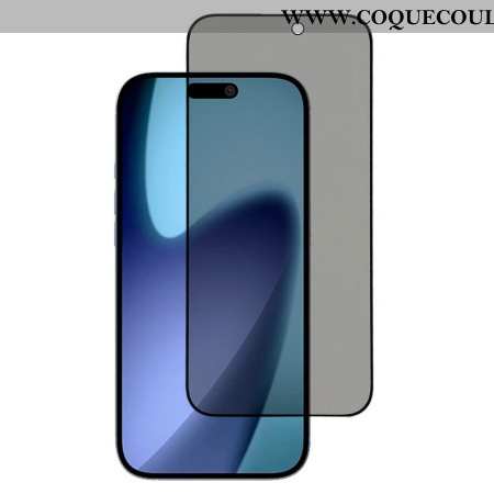 Protection en Verre Trempé Anti-Espion pour Écran iPhone 17 Pro Max