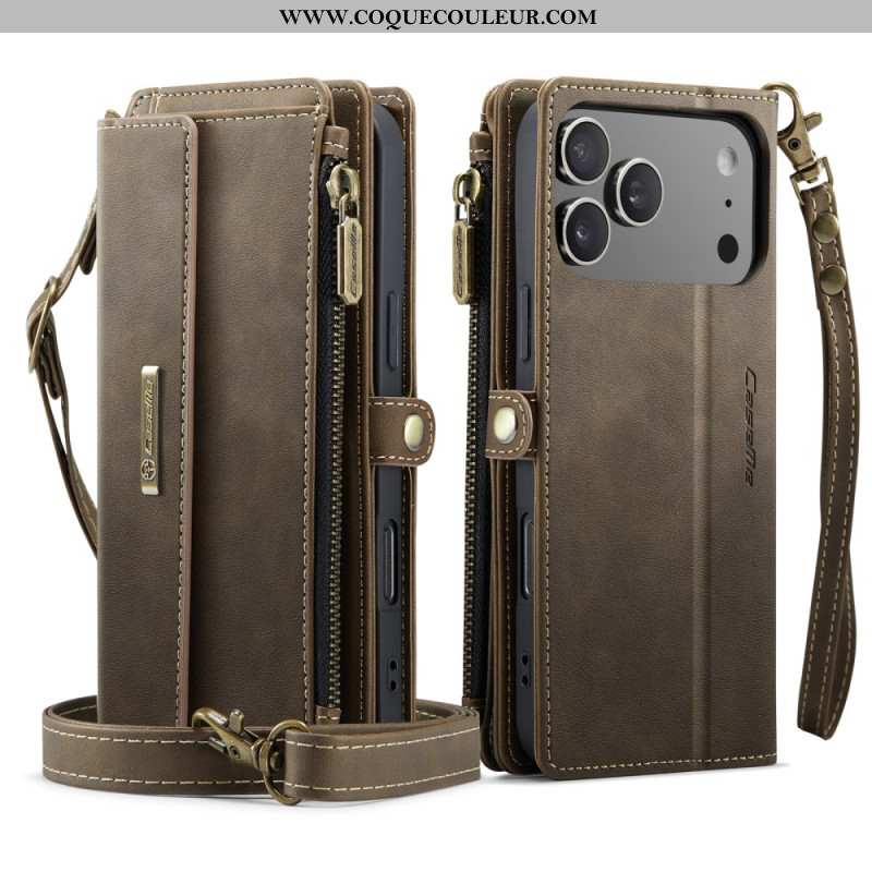 Housse iPhone 17 Pro Max Portefeuille CASEME