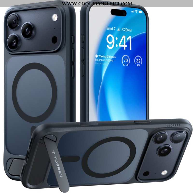 Coque iPhone 17 Pro Max MagSafe Premium Design avec Support Intégré