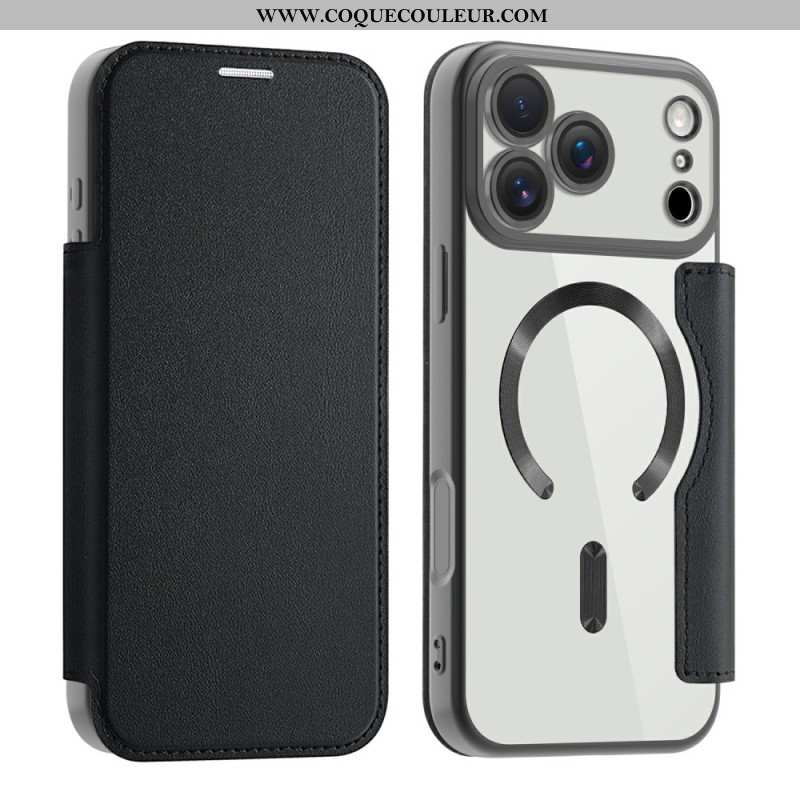 Flip Cover iPhone 17 Pro Max Compatible MagSafe avec Blocage RFID