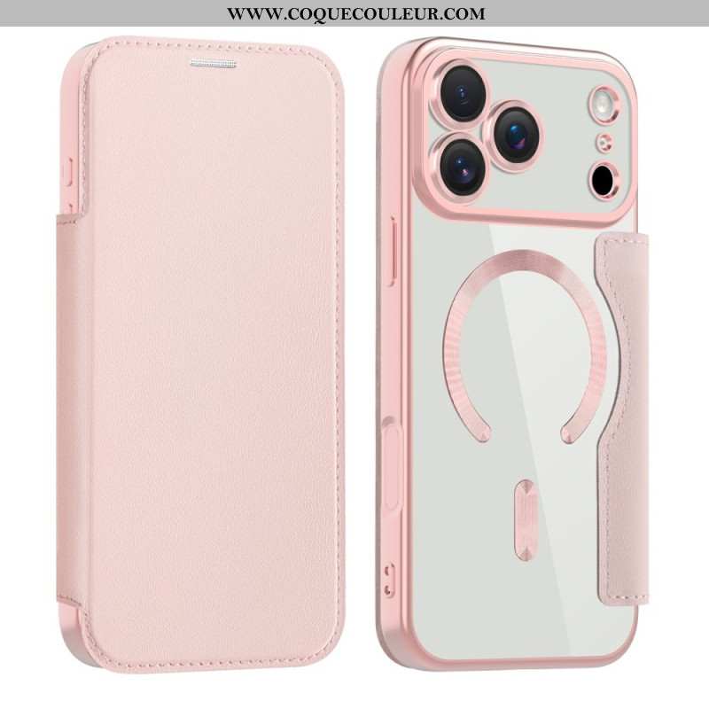 Flip Cover iPhone 17 Pro Max Compatible MagSafe avec Blocage RFID
