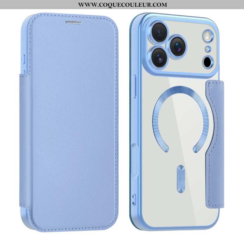 Flip Cover iPhone 17 Pro Max Compatible MagSafe avec Blocage RFID