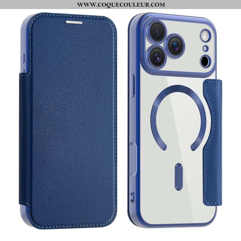 Flip Cover iPhone 17 Pro Max Compatible MagSafe avec Blocage RFID