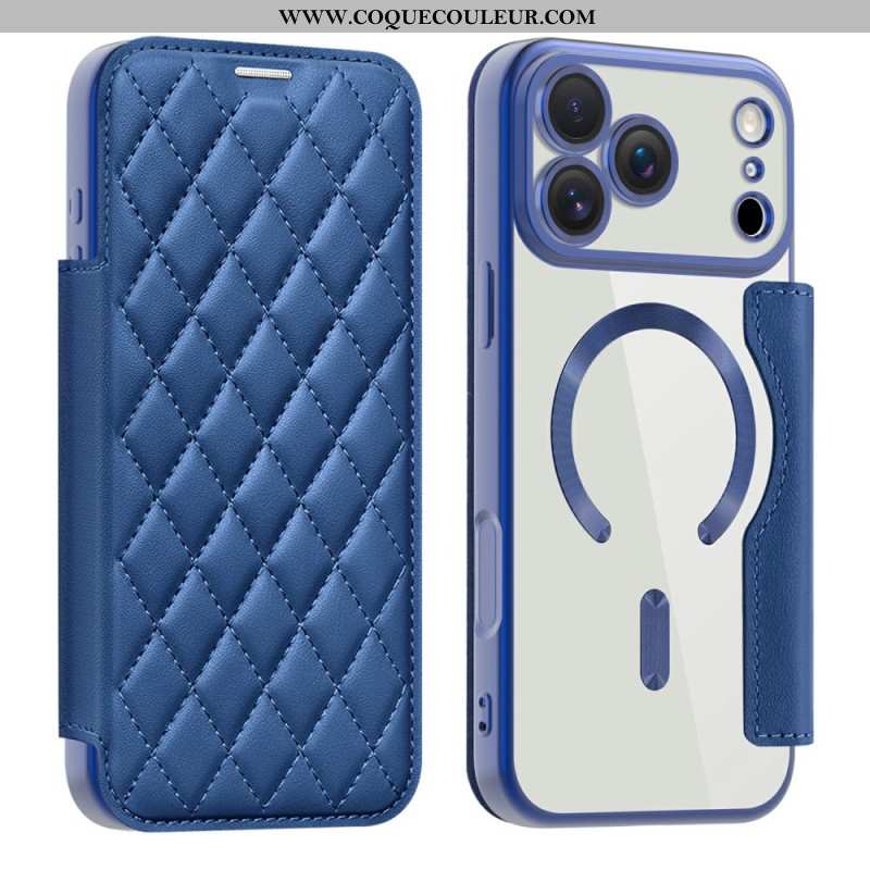 Flip Cover iPhone 17 Pro Max Compatible MagSafe Matelassée