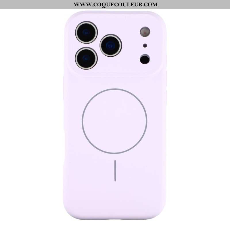 Coque iPhone 17 Pro MagSafe Hybride avec Doublure Microfibe