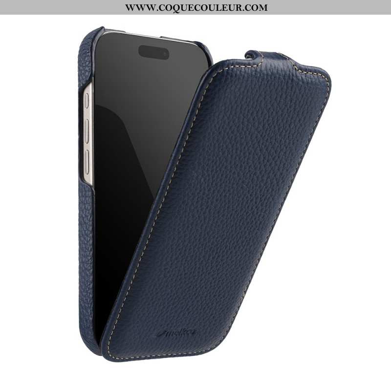 Housse iPhone 17 Pro Compatible MagSafe avec Rabat Vertical Premium