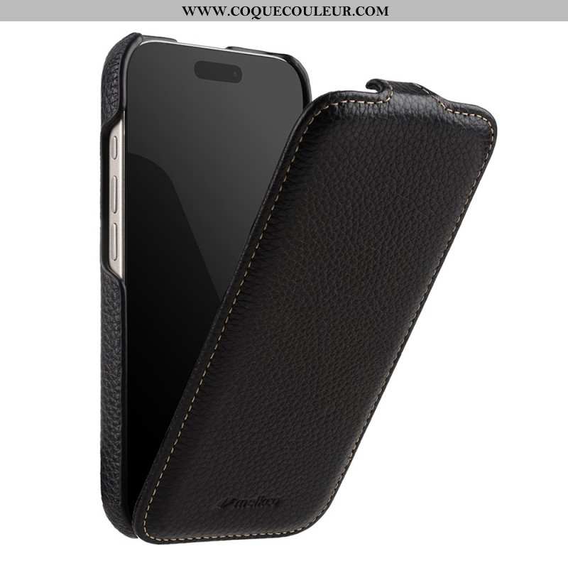 Housse iPhone 17 Pro Compatible MagSafe avec Rabat Vertical Premium