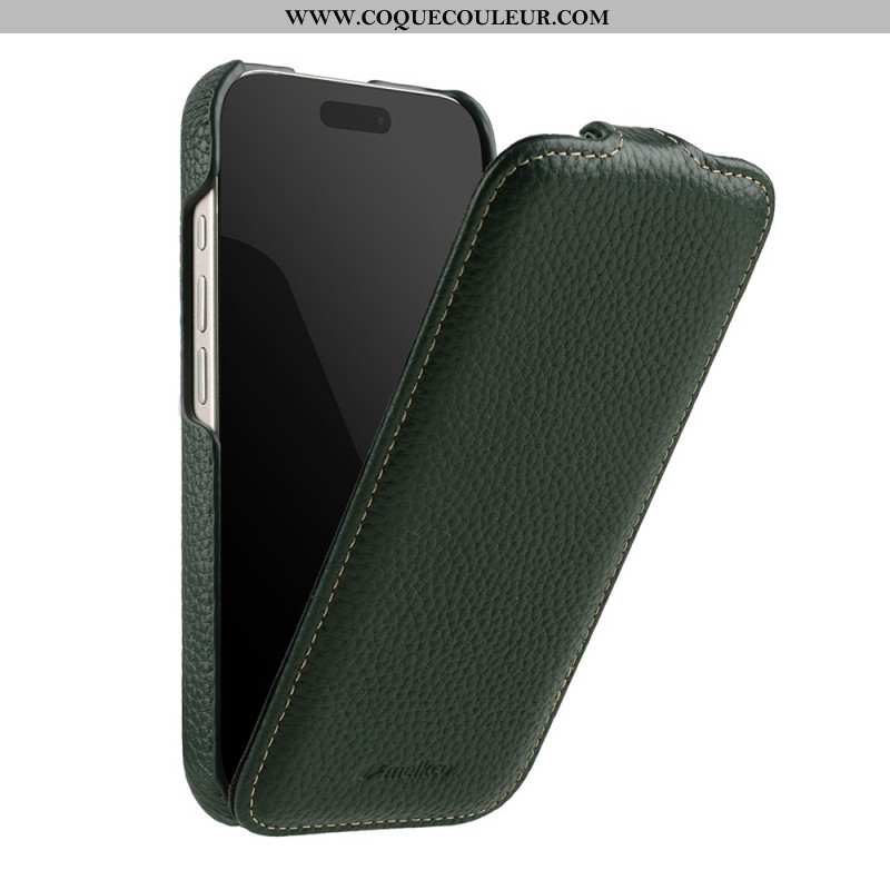 Housse iPhone 17 Pro Compatible MagSafe avec Rabat Vertical Premium