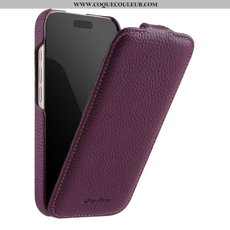 Housse iPhone 17 Pro Compatible MagSafe avec Rabat Vertical Premium