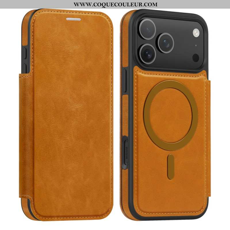 Flip Cover iPhone 17 Pro compatible MagSafe Porte-Cartes RFID