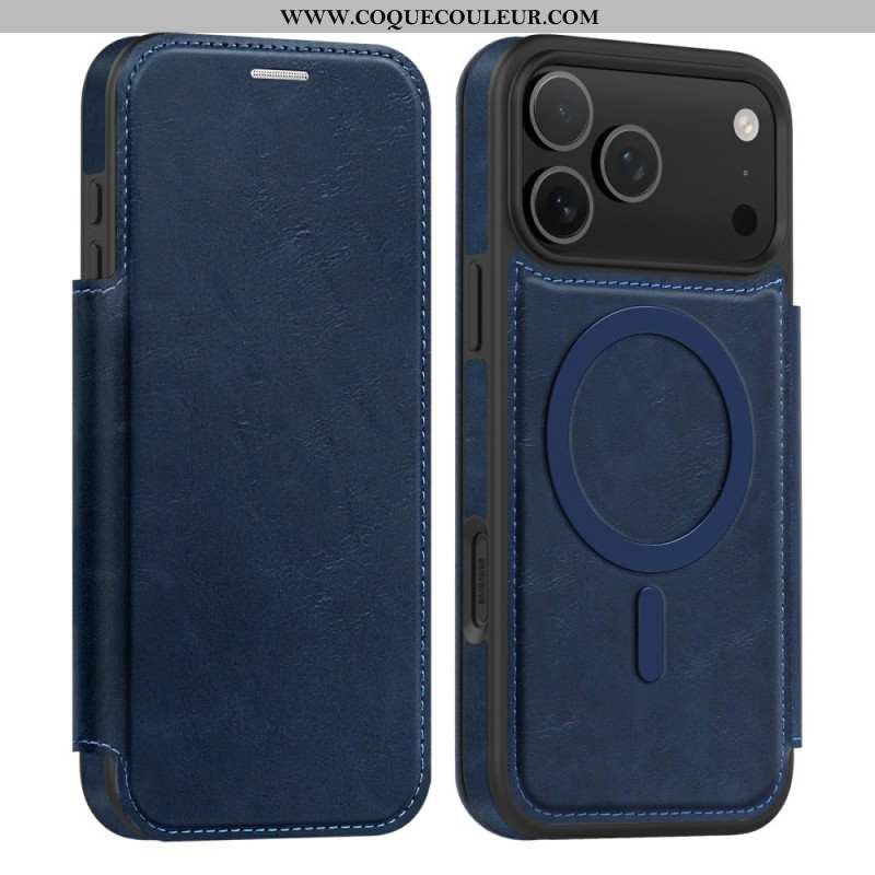 Flip Cover iPhone 17 Pro compatible MagSafe Porte-Cartes RFID