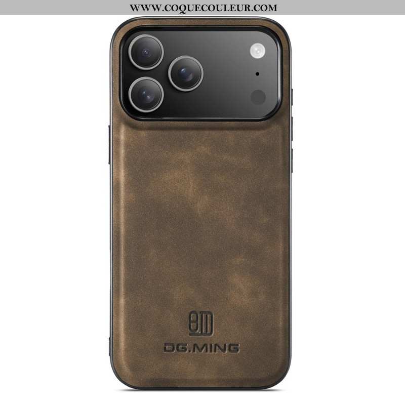 Coque iPhone 17 Pro Effet Cuir DG.MING