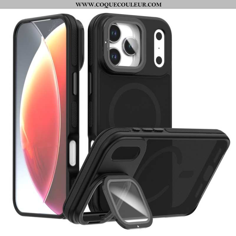 Coque iPhone 17 Pro MagSafe Hybride avec Protecteur d’Objectif et Support Intégré