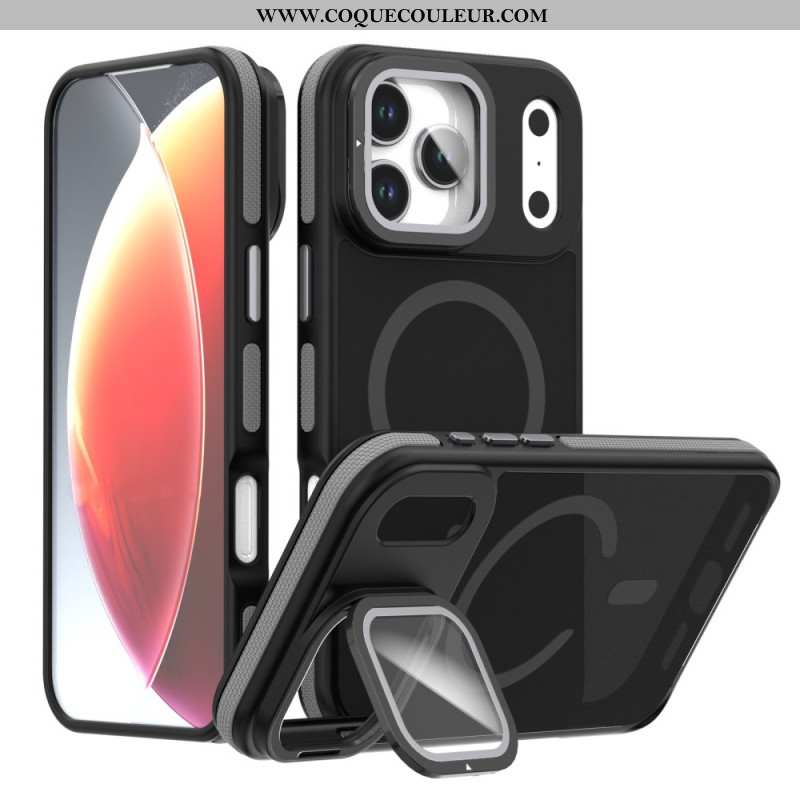 Coque iPhone 17 Pro MagSafe Hybride avec Protecteur d’Objectif et Support Intégré