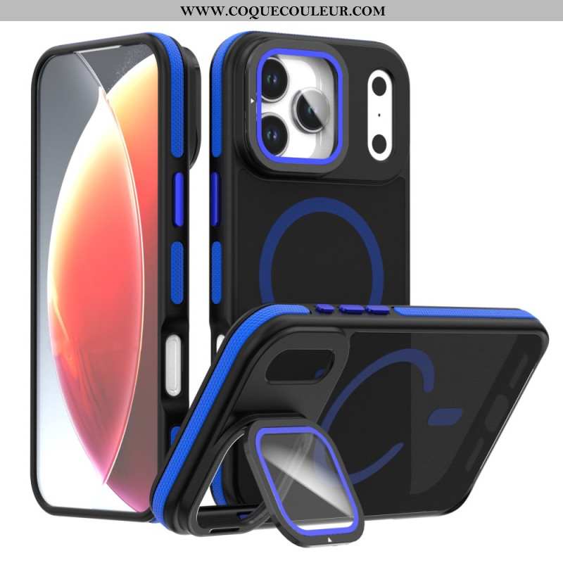 Coque iPhone 17 Pro MagSafe Hybride avec Protecteur d’Objectif et Support Intégré