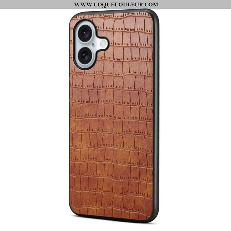 Coque iPhone 17 Texture Crocodile