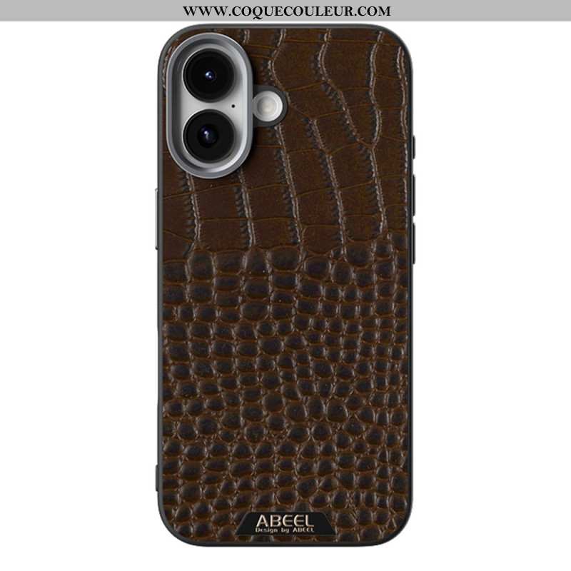 Coque iPhone 17 Compatible MagSafe Effet Croco ABEEL