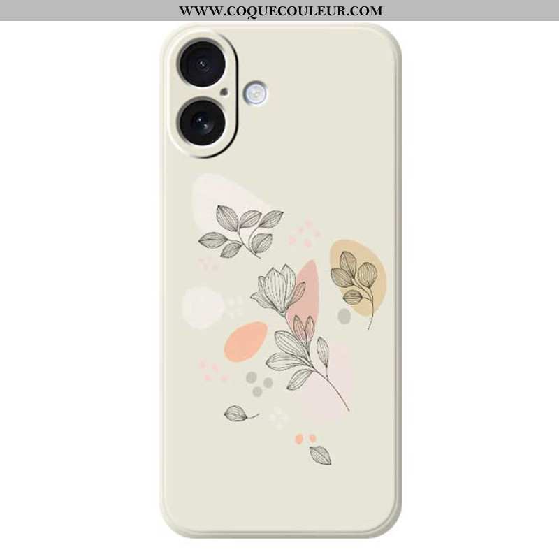 Coque pour iPhone 17 Feuilles Esquissées