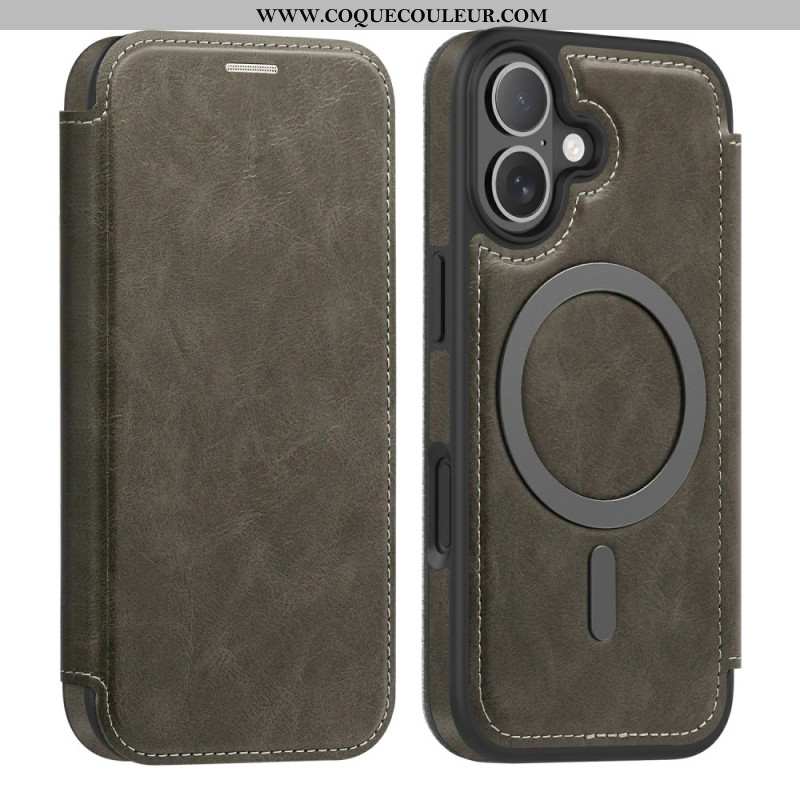 Fllip Cover iPhone 17 Compatible MagSafe Porte-Cartes RFID
