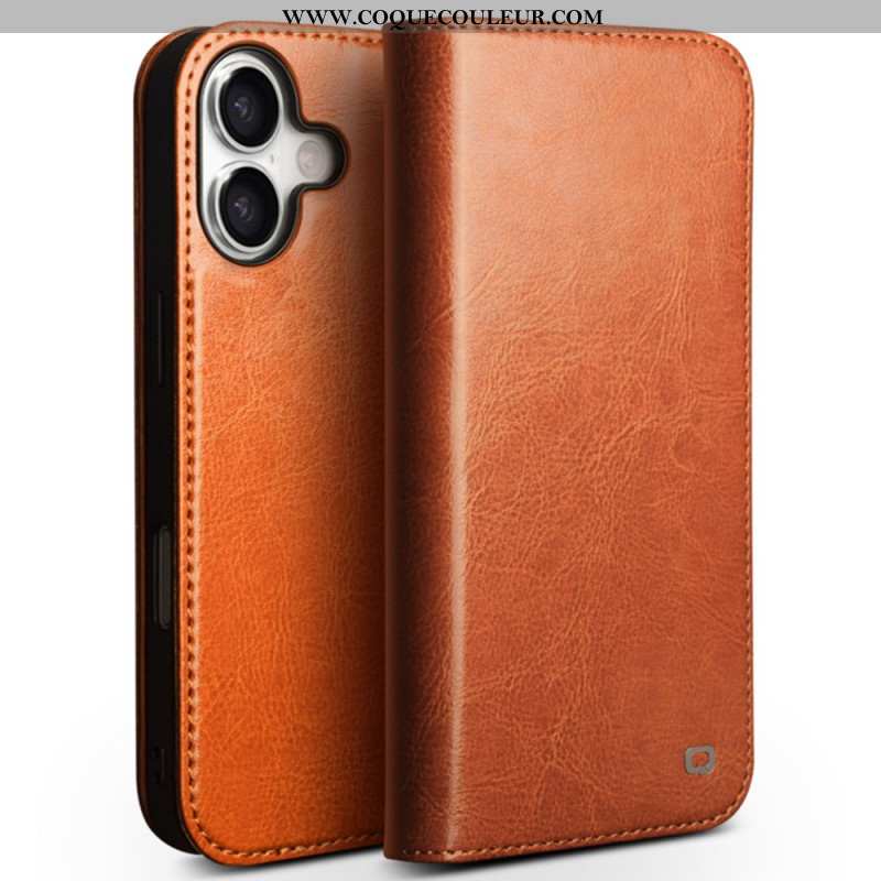 Flip Cover iPhone 17 Portefeuille Cuir QIALINO