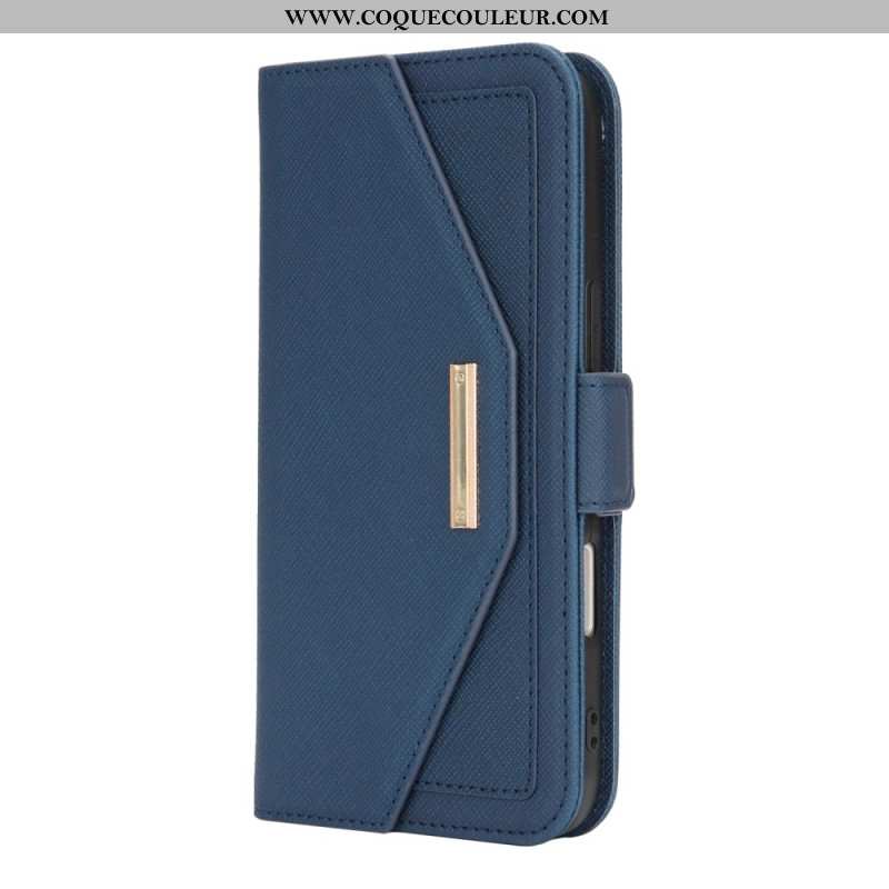 Housse iPhone 17 Portefeuille avec Bandoulière et Miroir