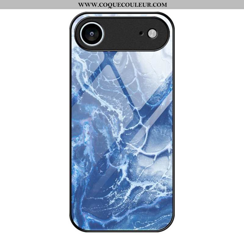 Coque iPhone Air Verre Trempé Motif Marbré