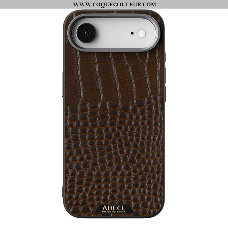 Coque iPhone Air Compatible MagSafe Effet Croco ABEEL