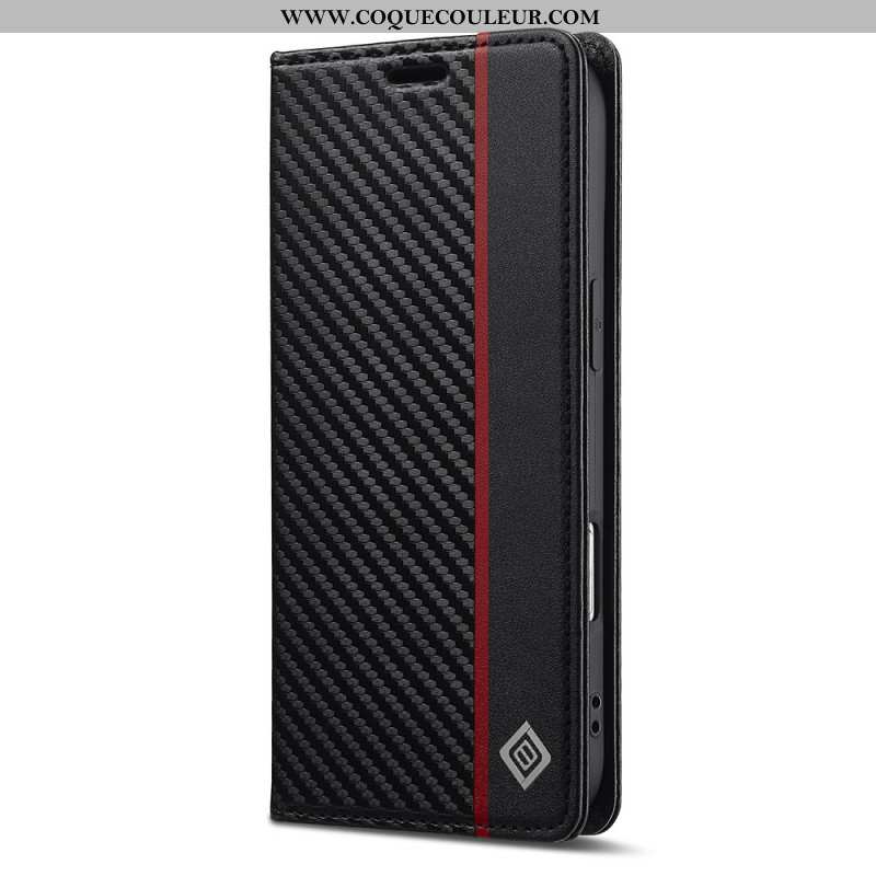Flip Cover iPhone Air Fibre Carbone LC.IMEEKE