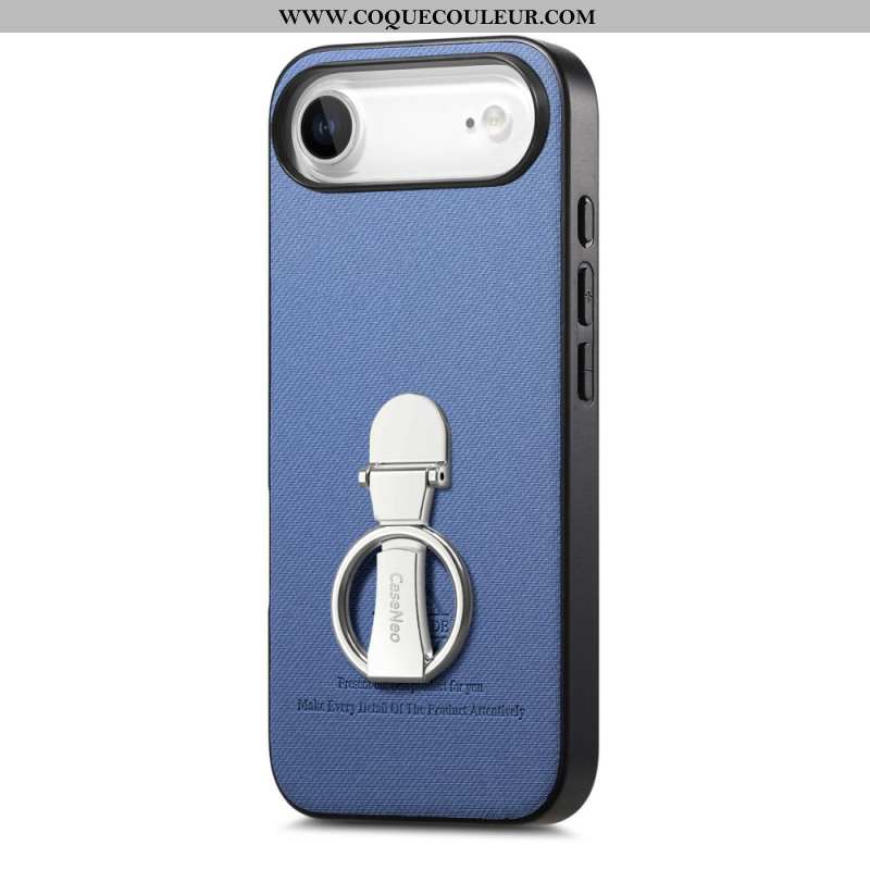 Coque pour iPhone Air avec support pliable et texture twill