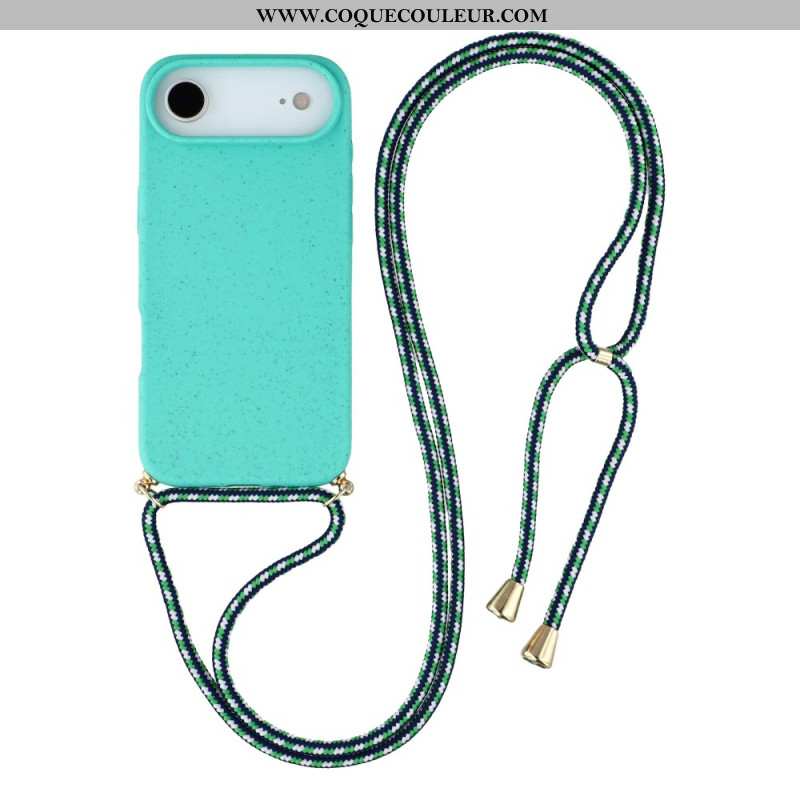 Coque à Cordon iPhone Air Silicone et Paille de Blé