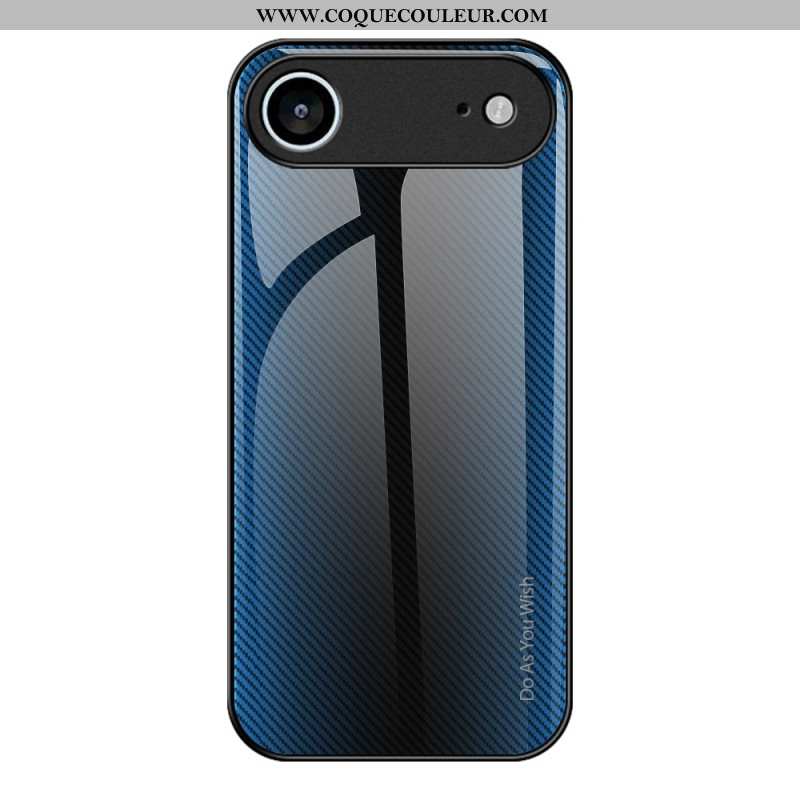 Coque iPhone Air Verre Trempé Fibre Carbone