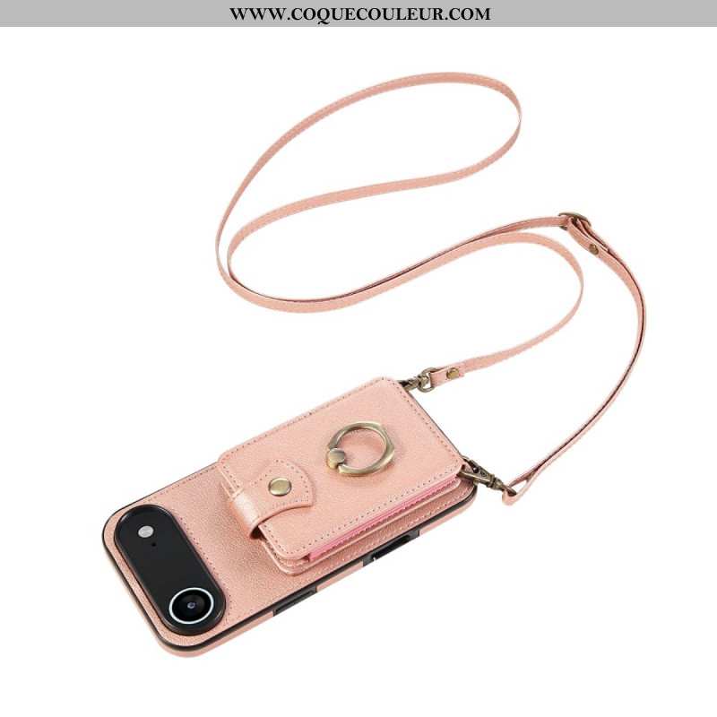 Coque iPhone Air Porte-cartes et Dragonne