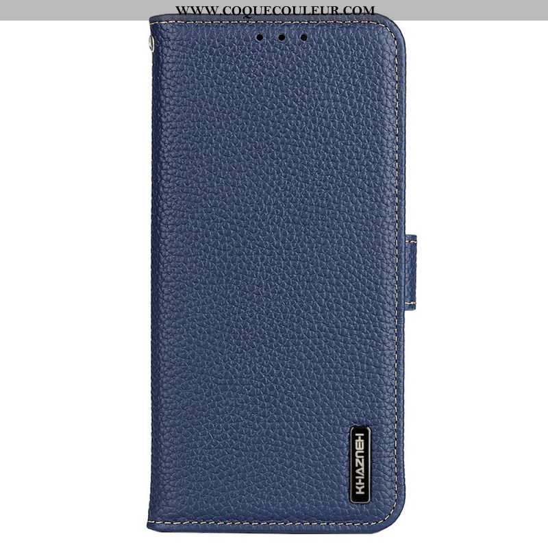 Housse iPhone Air Cuir Litchi KHAZNEH