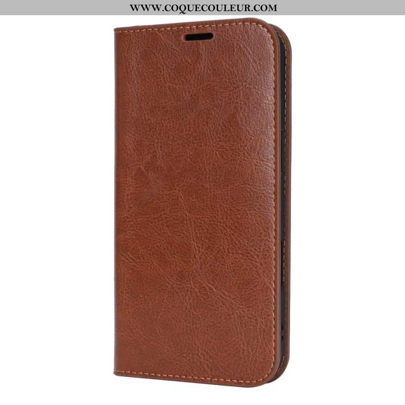 Flip Cover iPhone Air Cuir Véritable