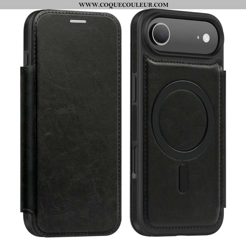 Flip Cover iPhone Air Compatible MagSafe avec Porte-Cartes RFID