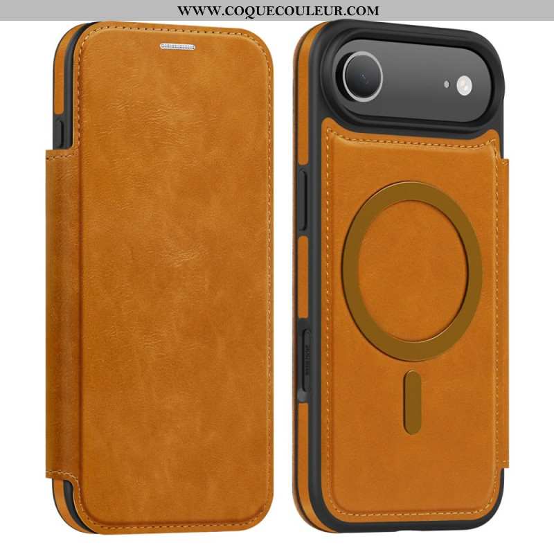 Flip Cover iPhone Air Compatible MagSafe avec Porte-Cartes RFID