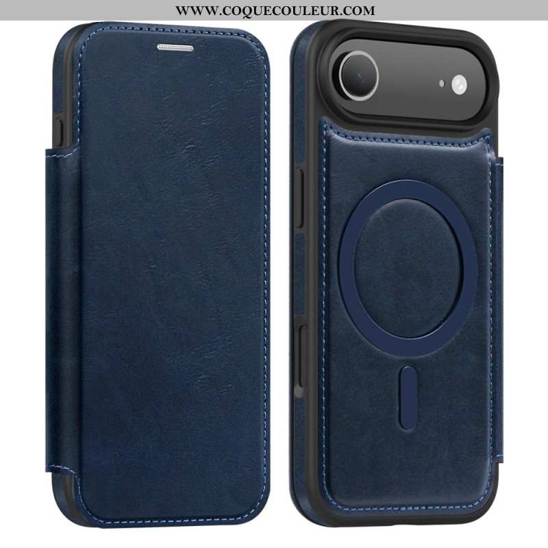 Flip Cover iPhone Air Compatible MagSafe avec Porte-Cartes RFID