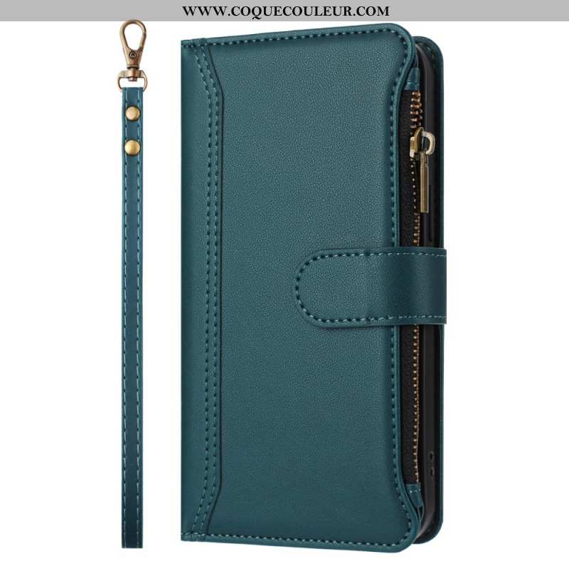 Housse iPhone Air Portefeuille 9 Porte-Cartes et Lanière