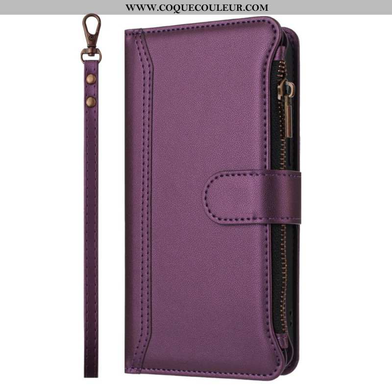 Housse iPhone Air Portefeuille 9 Porte-Cartes et Lanière