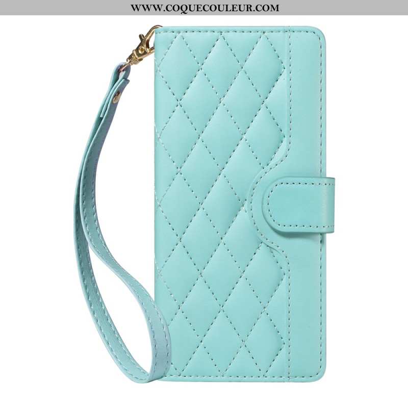 Housse iPhone Air Matelassée avec Lanière et Bandoulière