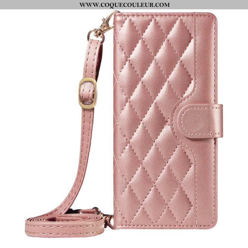 Housse iPhone Air Matelassée avec Lanière et Bandoulière